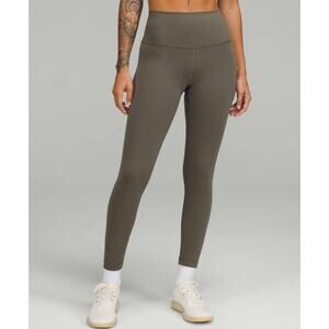 Lululemon Women's‎ Carob Brown Wunder Train High Rise Tight 25' Leggings Size 2